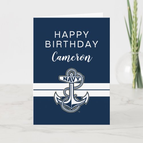 Birthday  Naval Academy Anchor Card