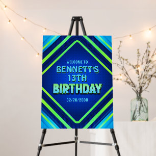 Birthday Neon Foam Board