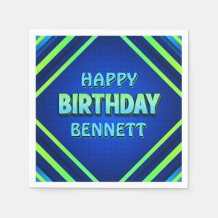 Birthday Neon Napkins