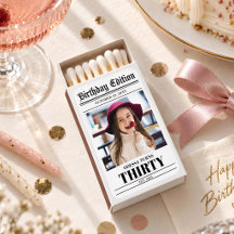 Birthday Newspaper Photo Personalized Party Favor