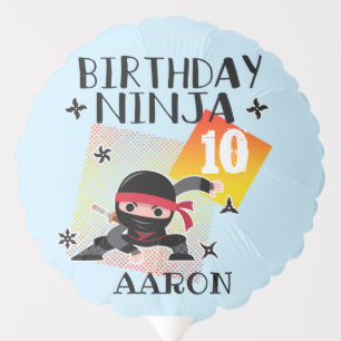 Birthday Ninja Party Theme Art Martial Lovers Balloon