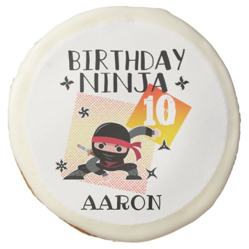 Birthday Ninja Party Theme Art Martial Lovers    Sugar Cookie