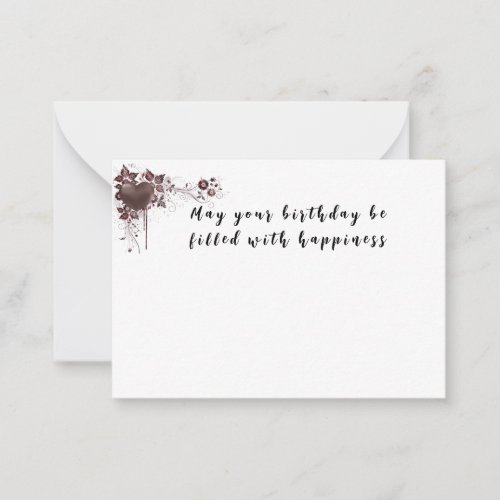 birthday note card