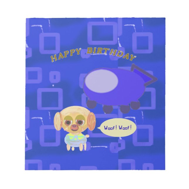 Birthday  notepad (Front)