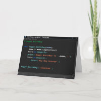Birthday Notepad Computer Programmer Dark Mode