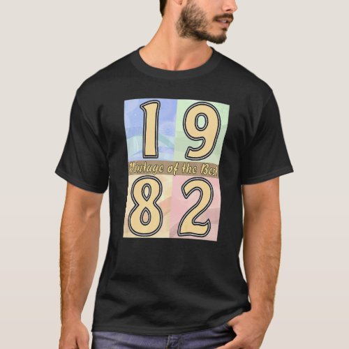Birthday Number 1982 Anniversary Year 1982 T_Shirt