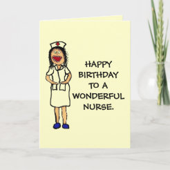 Nurse Birthday Cards | Zazzle