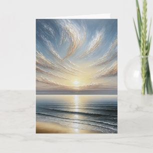Birthday Ocean Sunrise Seascape Card
