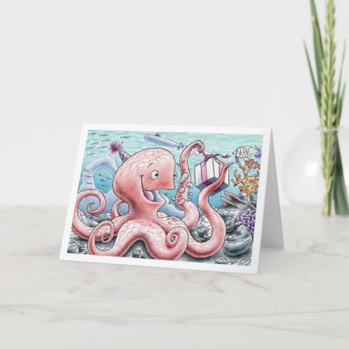 Birthday Octopus Card