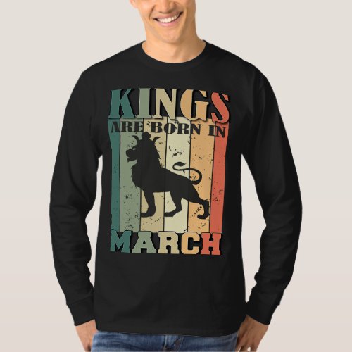 Birthday of royalty Crowned lion for those born in T_Shirt