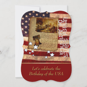 Birthday of the USA Party Invitation