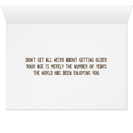 birthday old age license plate (Inside Horizontal (Bottom))