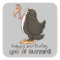 Birthday old buzzard mens party sticker