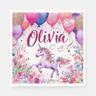 Birthday "Olivia" Napkins