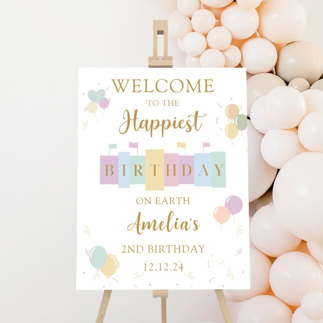 Birthday On Earth Magical Birthday Welcome Sign (Creator Uploaded)