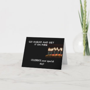 Birthday on Fire! Birthday Card
