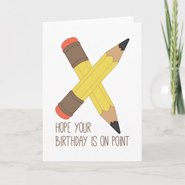 Birthday On Point! Card (Front)