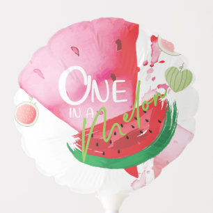 Birthday One In a Melon Photo Balloon