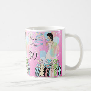 Birthday or Bachelorette Party Diva Girl - Pink Coffee Mug