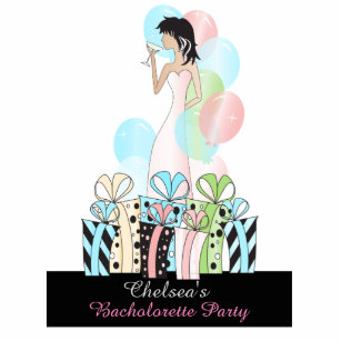 Birthday or Bachelorette Party Diva Princess Girl Cutout