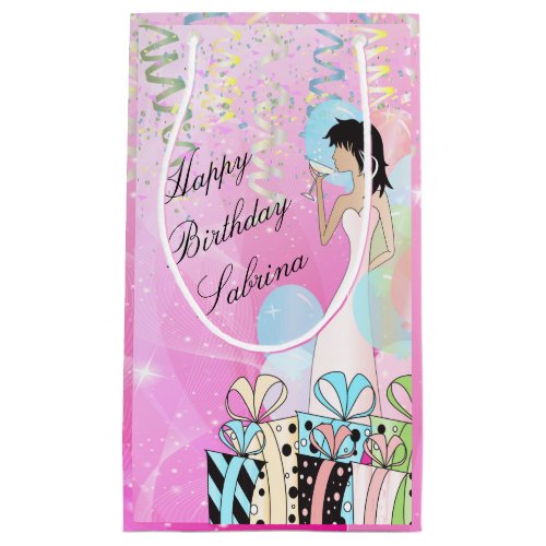 Birthday or Bachelorette Party Diva Princess Girl Small Gift Bag