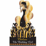 Birthday or Bachelorette Party Diva Princess Girl Statuette<br><div class="desc">Free-standing Party Girl Cutouts. Makes a great conversation starter! This adorable DIY party table/cake topper will be a giant hit at her party. Perfect for her Birthday, a Bachelorette Party, a Girl Night Out, etc... Choose your size. ⭐This Product is 100% Customizable. Graphics and text can be deleted, moved, resized,...</div>