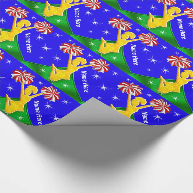 Birthday or Christmas Cheerleaders Gift Wrap Paper Zazzle