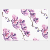 Birthday Orchid Wrapping Paper Sheets (Front 2)