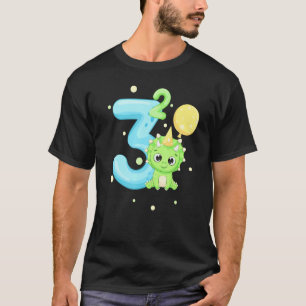 Birthday Outfit 3 Year Old Boy Twins Matching Cute T-Shirt
