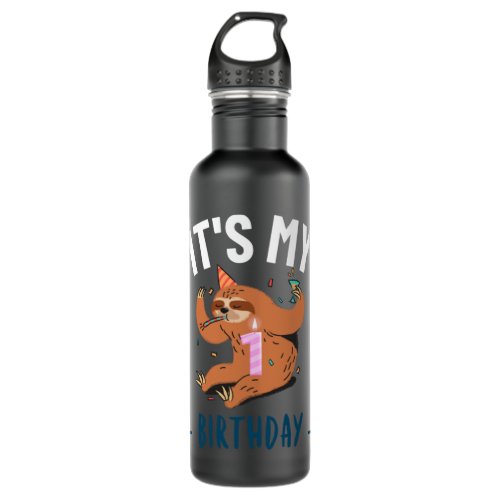 Birthday Outfit Baby Girls Sloth Lover 41 Stainless Steel Water Bottle