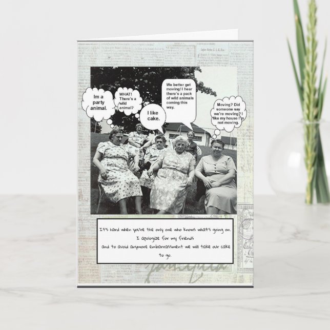 Birthday Over The Hill Card (Front)