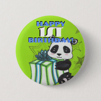 Birthday Panda Button