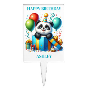 Birthday Panda Cake Topper