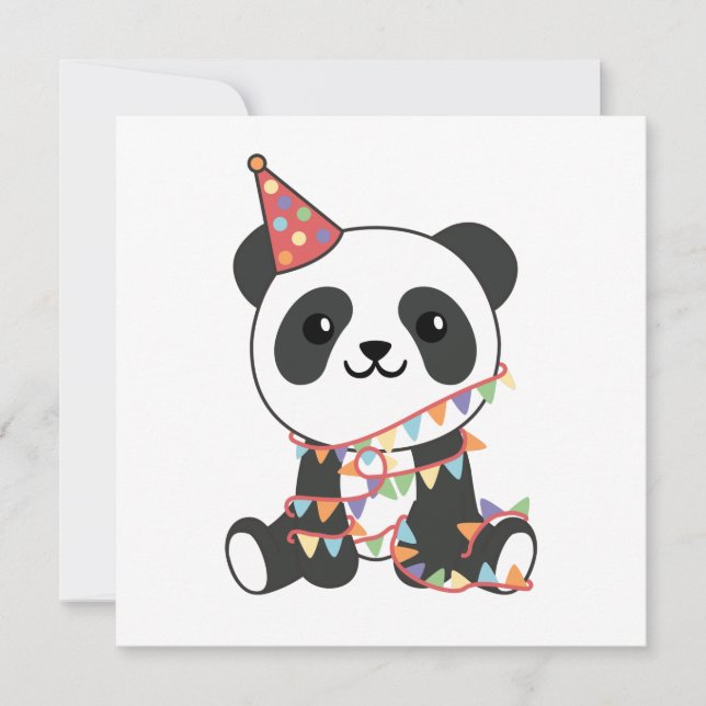Birthday Panda For Kids A Birthday Holiday Card (Front)