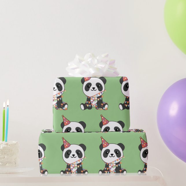 Birthday Panda For Kids A Birthday Wrapping Paper (Party Gifts)