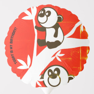 Birthday Pandas Balloon