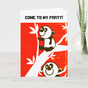 Birthday Pandas Invitation