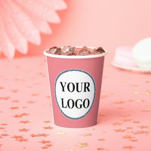 Birthday Paper Cups ADD YOUR LOGO For Kids Her