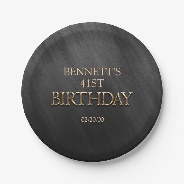 Birthday Paper Plates (Front)