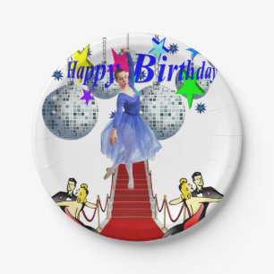 Birthday Paper Plates, Red Carpet Plates