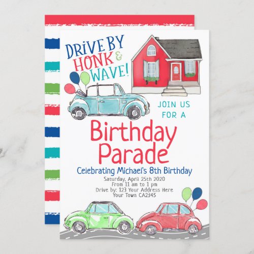 Birthday Parade Invitation