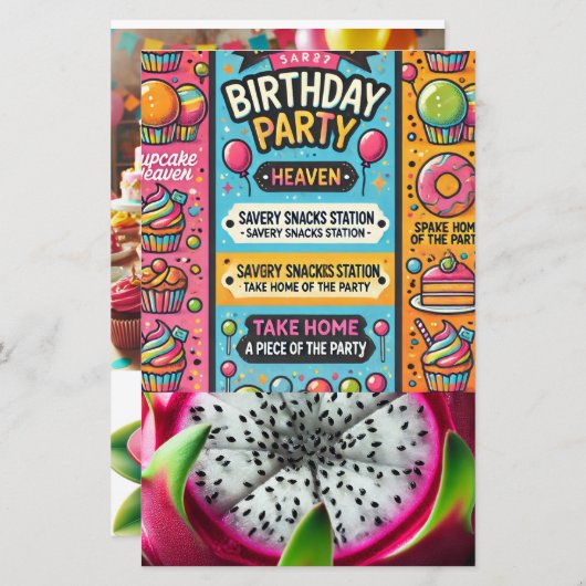 Birthday party (Front/Back)