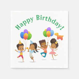 Birthday Party (African-American) Napkins