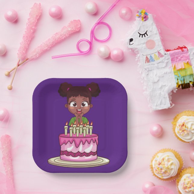 Birthday Party (African-American)  Paper Plates (Party)