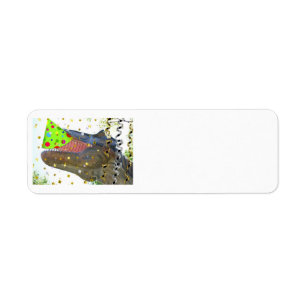 Birthday Party Animal Dinosaur Label