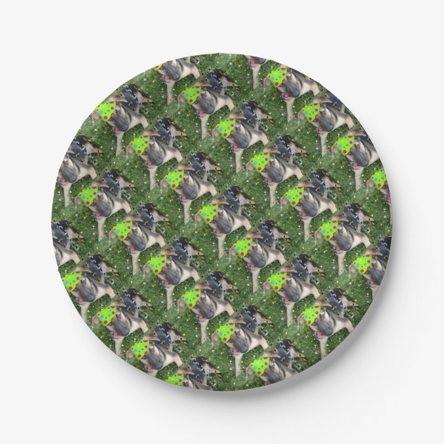 Birthday Party Animal German Shepherd Paper Plates (Front)