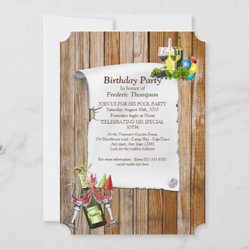 Birthday Party Announcements