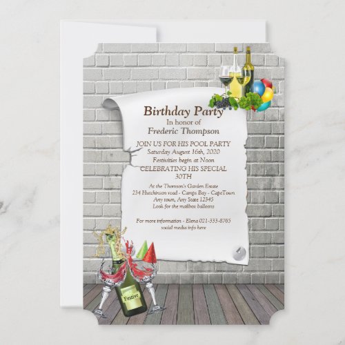 Birthday Party Announcements