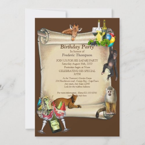 Birthday Party Announcements