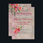 Birthday Party Any Age Watercolor Flowers Invitation<br><div class="desc">Beautiful birthday party invitation card for a special friend; lovely to look out with watercolor flowers and a soft textured background. Gentle, colorful and cheerful -- it will be much appreciated. Much to personalize on this invitation and it will be appropriate for any age with a simple change of text....</div>